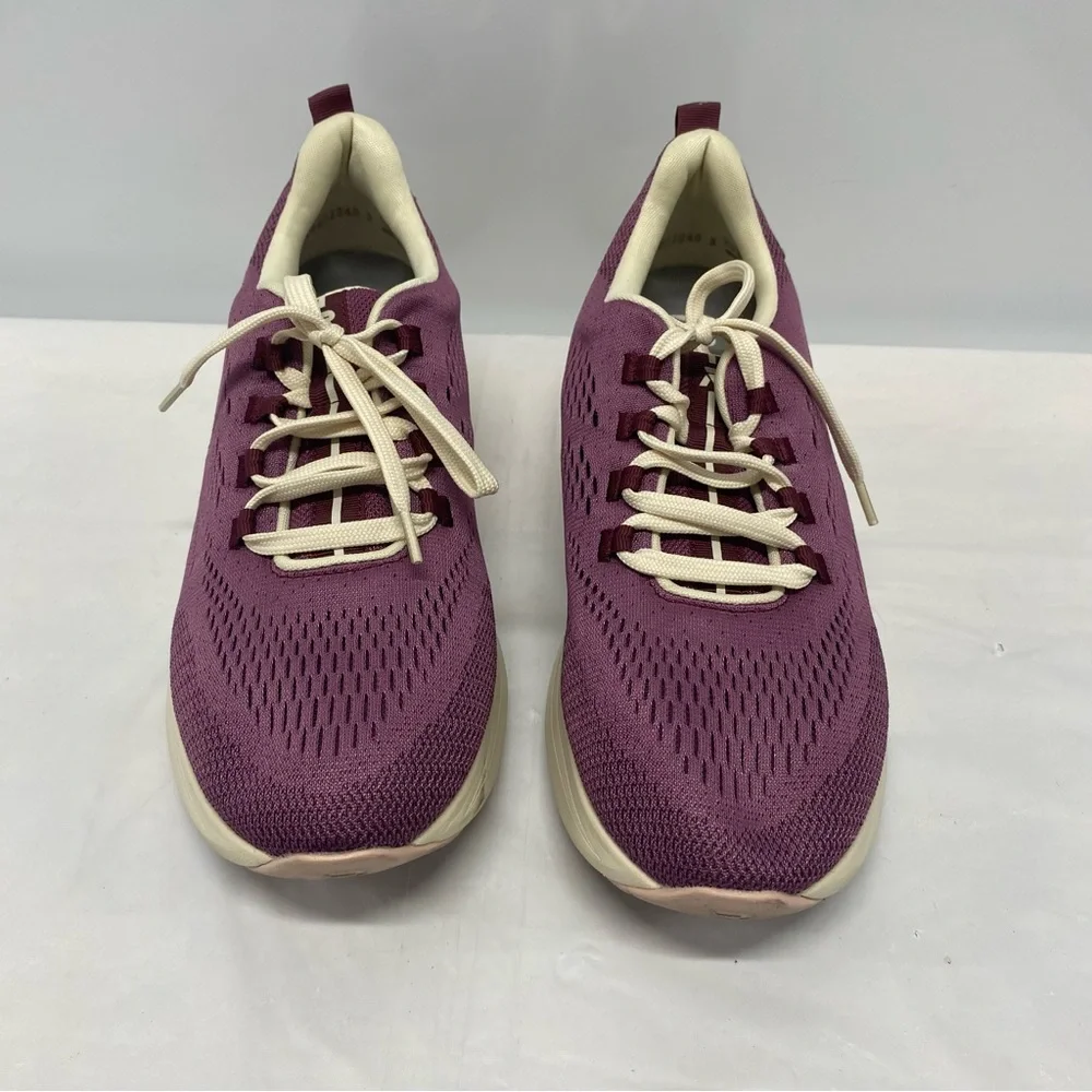 Rieker Evolution Soft Women's 40 Lightweight Knit Walking Sneakers - Plum/Cream